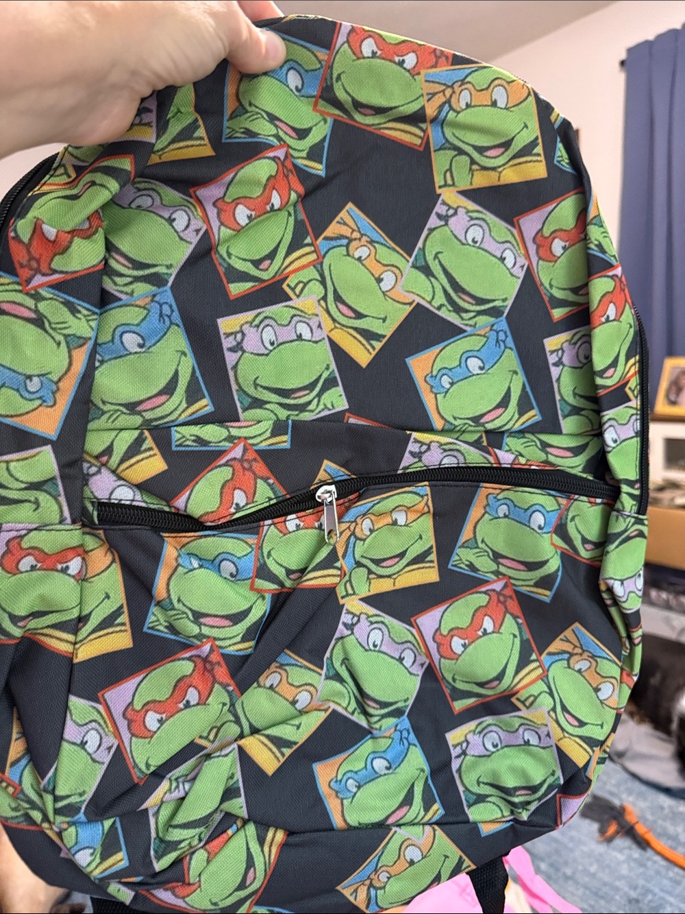 Nickelodeon Teenage Mutant Ninja Turtles Black Multicolor Character Backpack